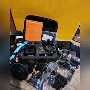 ApexCam sports action cameras with accesories